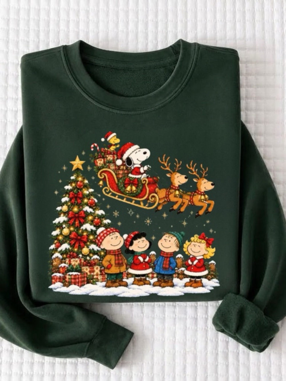 Snoopy Peanuts Christmas Holiday Vintage Graphic Sweatshirt